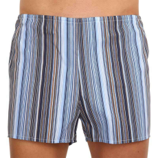  Klasszikus nagyméretű Foltýn kék csíkos férfi klasszikus boxeralsó 5XL