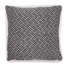 Klasszikus Párnahuzat - Fekete Krisz-Krosz - 40x40cm lakástextília