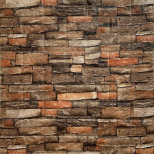 Klasszikus tégla 3D tapéta - 70 x 77 cm, öntapadós tapéta, díszléc és más dekoráció