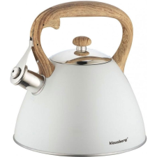 Klausberg KB-7264 Teáskanna, Sípszóval - Fehér - 3L (KB-7264) vízforraló és teáskanna