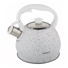 Klausberg teáskanna, sípszóval, fehér gránit mintás, 2.0L (KB-7319) vízforraló és teáskanna