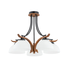 KLAUSEN Bran 5 barna-fekete csillár (KL105007) E27 5 izzós IP20 világítás