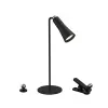 KLAUSEN EXIM KFT Asztali LED lámpa csíptetővel, 37 cm, fekete, 3 W, 120 lm, 4000 K - Bright Klausen KL148017