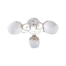 KLAUSEN Hanna 3 fehér-arany mennyezeti lámpa (LY-3138) E27 3 izzós IP20 világítás