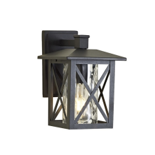 KLAUSEN Hardy 3 fekete kültéri falikar (KL133004) E27 1 izzós IP23 kültéri világítás