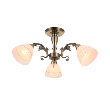 KLAUSEN Isra 3 antik bronz mennyezeti lámpa (KL103007) E27 3 izzós IP20 világítás