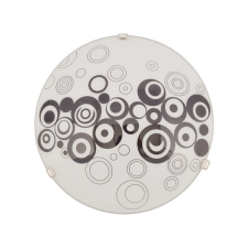 KLAUSEN Raissa D300 fehér-fekete mennyezeti lámpa (KL8061) E27 1 izzós IP20 világítás