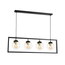 KLAUSEN Rey SP4 fekete függesztett lámpa (114000) E27 4 izzós IP20 világítás
