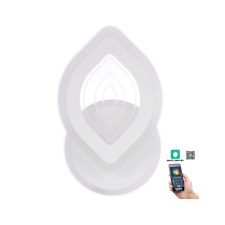 KLAUSEN Rhodos AP1 fehér LED fali lámpa (KL151067) LED 1 izzós IP20 világítás