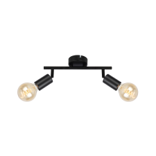 KLAUSEN Right AP2 fekete mennyezeti lámpa (KL162008) E27 2 izzós IP20 világítás