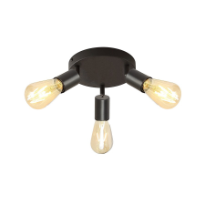 KLAUSEN Right PL3 fekete mennyezeti lámpa (KL163007) E27 3 izzós IP20 világítás