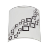 KLAUSEN Rubik 275 fehér-fekete fali lámpa (KL8006) E27 1 izzós IP20