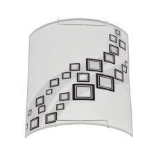 KLAUSEN Rubik 275 fehér-fekete fali lámpa (KL8006) E27 1 izzós IP20 világítás