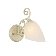 KLAUSEN Trieste AP1 fehér-arany falikar (KL6186) E27 1 izzós IP20 világítás