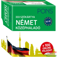 Klett Kiadó 333 szókártya - Német középhaladó + 100 online feladat nyelvkönyv, szótár