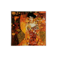 Klimt H.C.198-1402 Üvegtányér 13x13cm,Klimt:Adele Bloch tányér és evőeszköz