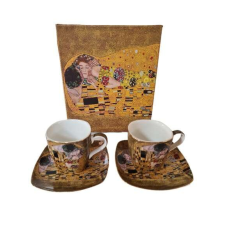  Klimt kávés szett 2+2db-os arany színű bögrék, csészék