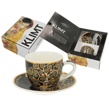 Klimt porcelán espresso kávéscsésze aljjal 80 ml - díszdobozban - CARMANI bögrék, csészék