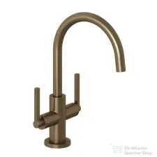 Kludi NOVA FONTE Puristic magasított mosdó csaptelep automata leeresztővel, szálcsiszolt bronz 20118N115 csaptelep