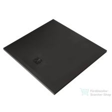 Kludi TERRA 100x100 cm-es RAKSOLID zuhanytálca szifon nélkül, matt fekete 08DW1839 kád, zuhanykabin