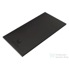 Kludi TERRA 140x70 cm-es RAKSOLID zuhanytálca szifon nélkül, matt fekete 08DW0139 kád, zuhanykabin