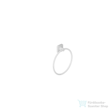 Kludi VELA S törölközőtartó gyűrű, matt fehér 2597853 fürdőszoba kiegészítő