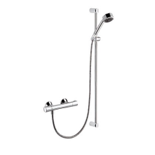 Kludi Zenta Shower Duo: termosztátos zuhanycsaptelep 2S zuhanygarnitúrával 6057705-00 fürdőkellék