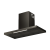 Kluge KMK9070BLG fali T-alakú fekete páraelszívó, 90cm, üvegfront