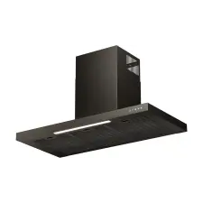 Kluge KMK9070BLG fali T-alakú fekete páraelszívó, 90cm, üvegfront páraelszívó