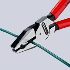 Knipex 02 01 180 SB Kombifogó Műanyaggal Bevonva Feketére Foszfátozott fogó