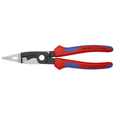 Knipex 13 82 200 SB Elektromos szerelőfogó feketére foszfátozott 200 mm fogó
