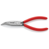 Knipex 25 21 160 SB Fél-kerek csőrű fogó vágóéllel (Rádiófogó) feketére foszfátozott 160 mm