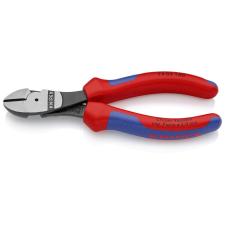 Knipex 74 02 160 SB Erő-kímélő oldalcsípőfogó feketére foszfátozott 160 mm fogó