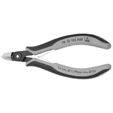 Knipex 79 12 125 ESD Precíziós-elektronikai oldalcsípőfogó ESD barnított 125 mm fogó