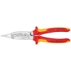 Knipex KNIPEX Elektromos szerelőfogó krómozott VDE, 200 mm - 13 86 200