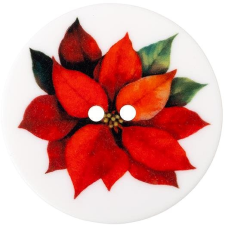 Knoflíky Žirovnice BELLATEX 3,5 cm-es karácsonyi csillag - 401682 - 3 darabos készlet rövidáru