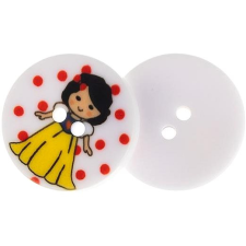 Knoflíky Žirovnice Žirovnice 1,5 cm hercegnő, sárga ruha, 349892FF, 6 darabos készlet rövidáru