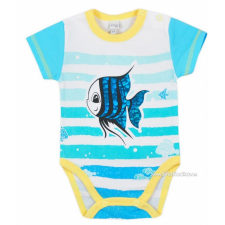 KOALA Baba nyári rövid ujjú body Koala Merlin kék (Méret: 68) kombidressz, body