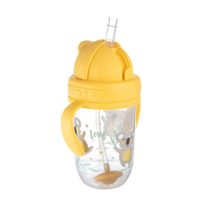 KOALA Canpol Cseppmentes szívószálas itatópohár nehezékkel 270 ml (6h+) - Koala itatópohár