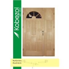 KOBEZOL NAPSUGÁR BEJÁRATI AJTÓ, BAL 2SZÁRNYÚ OLDALVIL TÖMÖR, 140X210CM építőanyag