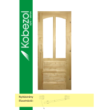 KOBEZOL ROXANE CLASSIC ÜVEGEZHETŐ BELSŐ AJTÓ TÖMÖR FENYŐ 90X210 BAL építőanyag