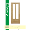 KOBEZOL TISZA2 FÉLIG ÜVEGEZHETŐ FA BELTÉRI AJTÓ GERÉBTOKON NM: 90X210 CM BAL