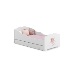 Kobi Gyermekágy Anna 160x80 fiókkal - Szárnyas kislány kiságy, babaágy