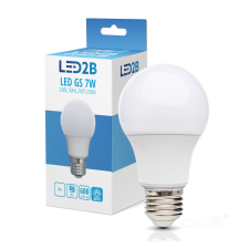 Kobi LED izzó E27 gömb alakú 7W 600lm 6000K Hideg 240° LED2B Kobi izzó