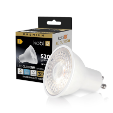 Kobi LED izzó GU10 spotlámpa 5W 450lm 6500K Hideg 80° Prémium Kobi izzó
