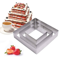  Kocka tortaformázó 3 darab sütés és főzés