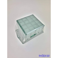  Kocka tűzőhabos csokortartó öntapadós talppal 11x11cm dekorációs kellék
