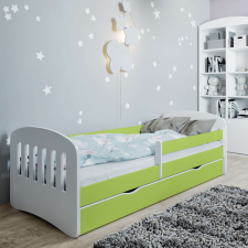 Kocot Kids Classic 1 Ifjúsági ágy ágyneműtartóval és matraccal #zöld - Többféle méretben gyermekbútor