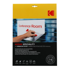 Kodak üvegre tapadó lamináló fólia a4, 150 micron, 10 db ko-lma4rw-pk10c lamináló fólia