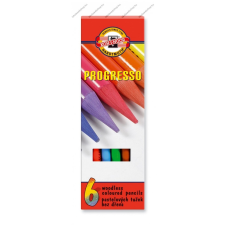 KOH-I-NOOR 8755 PROGRESSO famentes színesceruza, 6 szín (7.6MM) színes ceruza